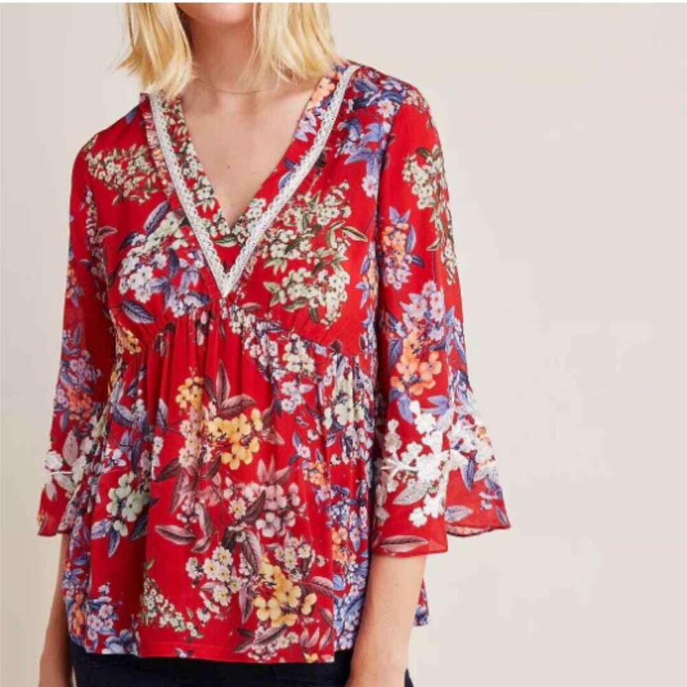 Vineet Bahl Jessamine blouse sz small Anthropologie